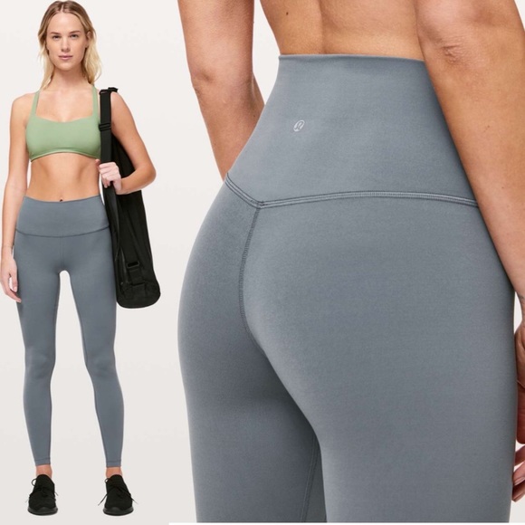 Lululemon Align Pant 28" Steam Blue 8 W5BOBS Nulu High Rise Leggings Yoga Gym - Picture 2 of 16